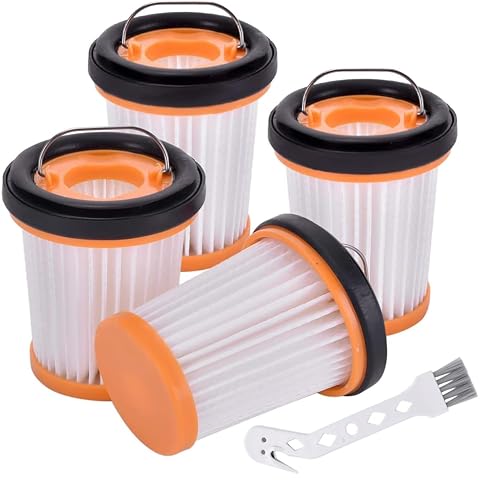 Amlits 4-Pack WV201 Replacement Vacuum Filters for Shark Wandvac ION W1