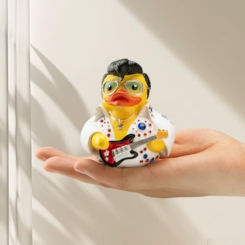 Elvis Duck Figurine with Rhinestones - Decorative Collectible