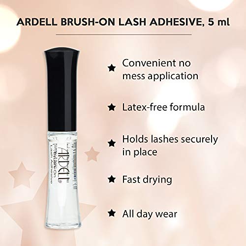 Ardell Brush-On Strip Lash Adhesive Clear 5ml - Waterproof & Latex-Free