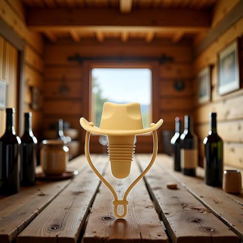 Cowboy Silicone Wine Stopper - Reusable Leak-Proof Bottle Cap