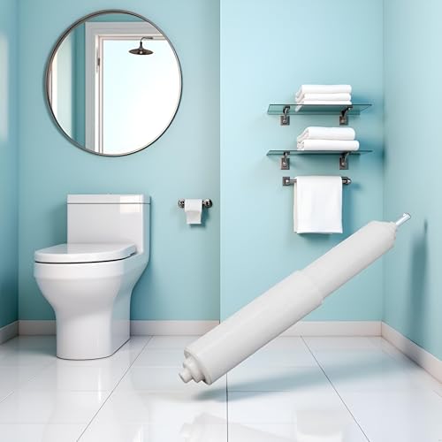Labriciyon White Plastic Toilet Paper Roller Spring Loaded Replacement Spindle