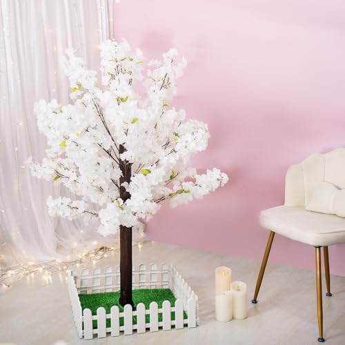 Artificial Cherry Blossom Tree - Handmade Indoor & Outdoor Decor, 4-7ft Sizes