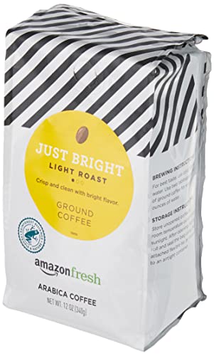Amazon Fresh Just Bright Light Roast Ground Coffee - 12oz Pack of 3