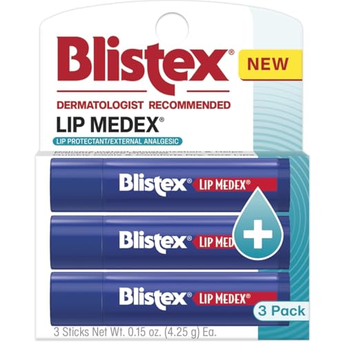 Blistex Lip Medex Medicated Lip Balm - 0.15 oz (3 Count)