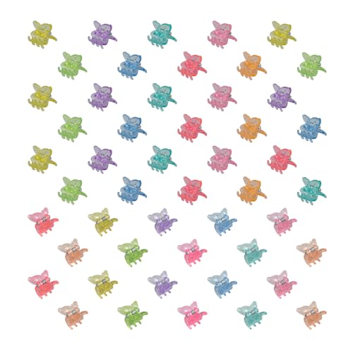50 Pack Mini Butterfly Hair Clips Small Claw Clips for Women