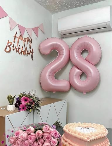 40-Inch Pink Foil Number 2 Balloon for Birthday & Party Decor