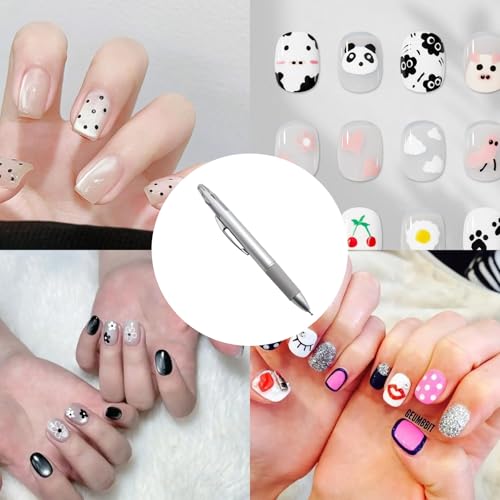 NoxWisp 5-in-1 Nail Dotting Tool and Ballpoint Pen for Nail Art