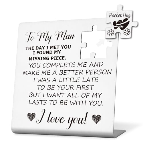 Romantic Desk Sign for Him - Anniversary & Valentine’s Day Gift for Husband