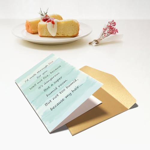Funny Friendship Card - I'd Walk Through Fire for You