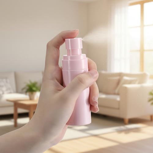 3Pcs Small Travel Spray Bottle Set Refillable Empty Fine Mist Atomizer