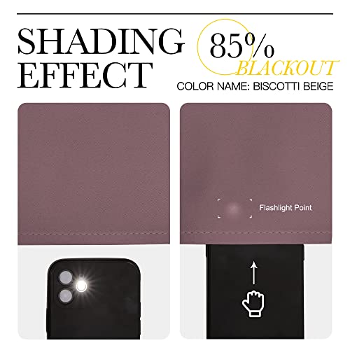 NICETOWN Blackout Curtains for Kids' Rooms, 34" x 54", 2 Panels