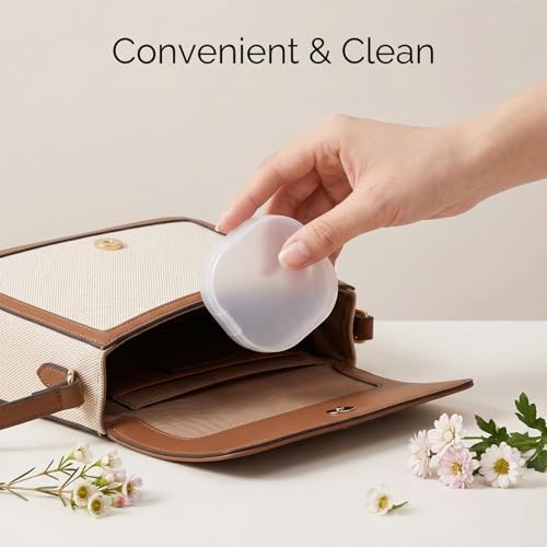 2 Pack Cotton Pad Travel Cases Waterproof Makeup Remover Dispenser