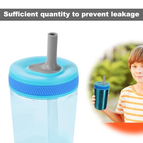 4pcs Replacement Bite Valve for Zak, Silicone Bite Valve Replacement Reusable Straw Cup Accessories Compatible with Zak Designs Kelso 15oz/16oz (Grey)