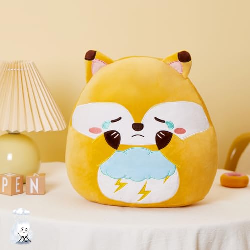 Red Fox Plush Pillow - 12" Cloud Rain Toy for Kids