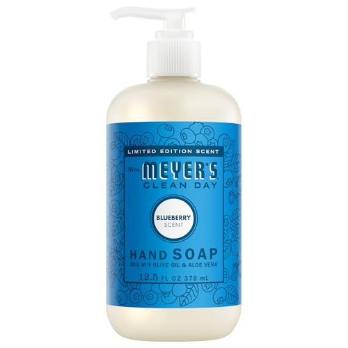 Mrs. Meyer's Clean Day Liquid Hand Soap, Blueberry Scent, 12.5 Fl Oz
