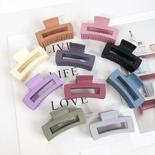 Purple Hair Claw Clip Retro Hollow Large Strong Hold for Thick Hair