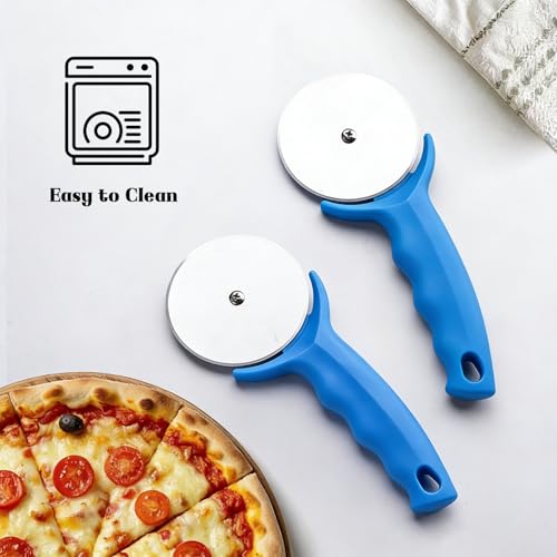 Stainless Steel Pizza Cutter with Protective Cover - LERAO