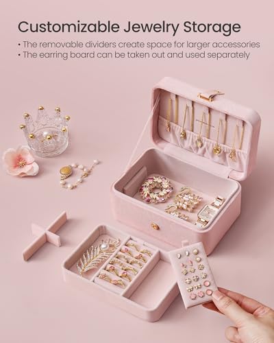 SONGMICS Travel Jewelry Organizer with Velvet Lining - GISELLA Collection