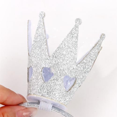CIEHER Silver Crown Headband Queen Princess Costume Tiara for Women