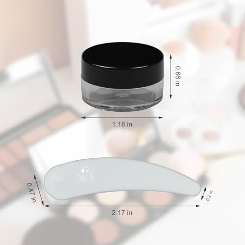 Small Travel Containers 5ml - 20 Pcs Mini Cosmetic Sample Jars with Lids and Spatulas