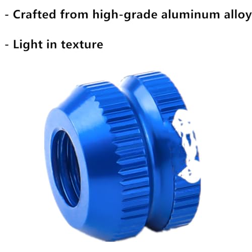 2 Packs Bike Vacuum Tire Presta Valve Nut with Sealed O Rings Cycling Parts for Mountain Road Bike