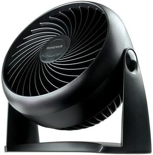 Honeywell Turbo Force Table Fan - 11 Inch, 3 Speed Settings, 90 Degree Pivot - Sleek Black Design