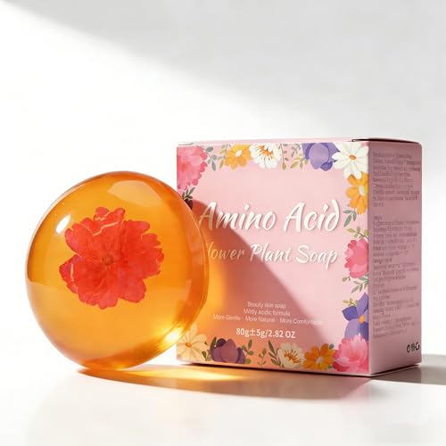 DLZZRS Amino Acid Transparent Bar Soap - Hydrating Face and Body Cleanser