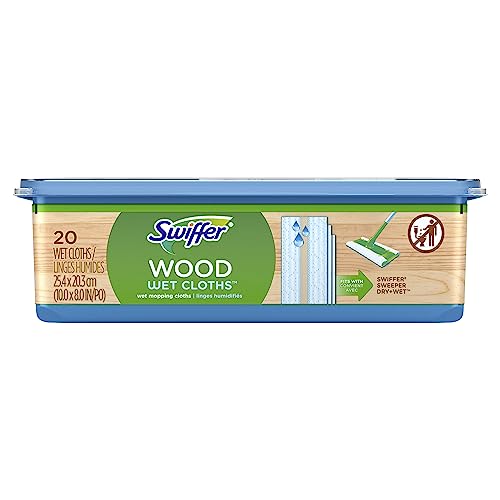 Swiffer Heavy Duty Wet Mop Cloth Refills - 20 Count for All Floors