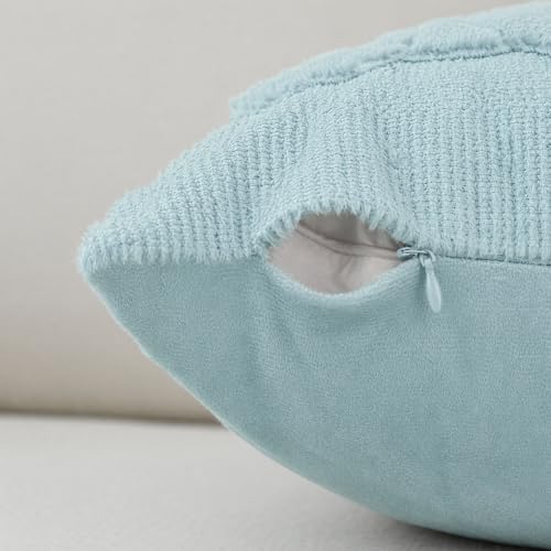Blue Pumpkin Throw Pillow Covers 18x18 Inch - Set of 2