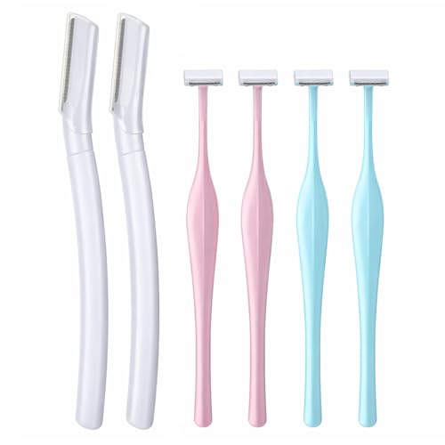 Jxiwfvl 6 PCS Face Dermaplane Razors Set with Japanese Stainless Steel Blades