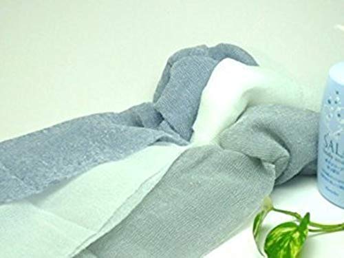 SALUX Super Hard Japanese Nylon Skin Exfoliating Bath Wash Cloth - Grey