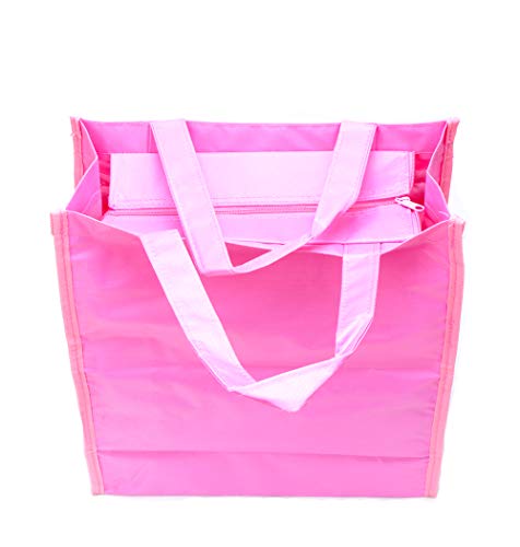Pink Piano Keys Handbag Reusable Grocery Tote for Music Lovers