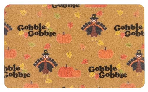 Eohak Thanksgiving Turkey Doormat 17x29 Inch Outdoor Welcome Mat Fall Decor