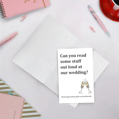Master of Ceremonies Wedding Invitation Card - Funny MC Proposal Card