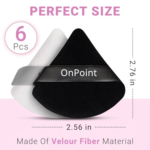 Triangle Powder Puff Soft Velour Makeup Sponge for Setting Powder