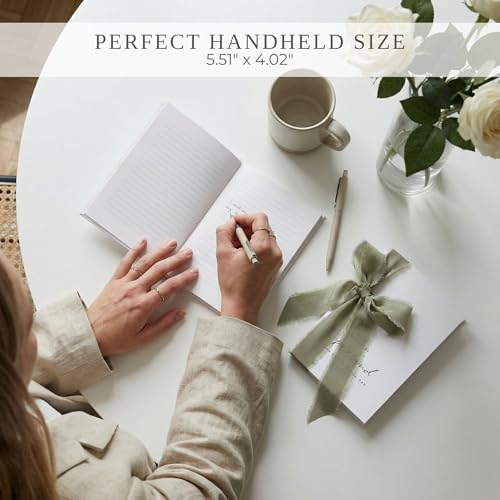 Elegant Wedding Vow Books Set - His & Hers with Ribbons