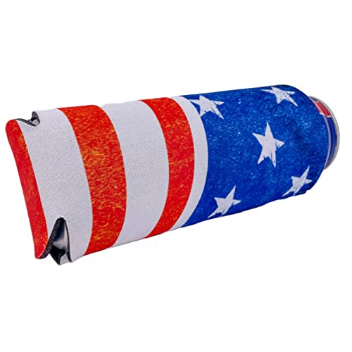 American Flag Vintage 24 oz. Can Coolie - Insulated Drink Sleeve