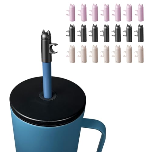 21Pcs 9mm Snap-On Straw Toppers for Tumblers and Stanley Cups