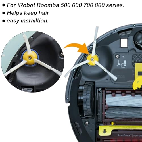 10-Pack Side Brush Replacement for iRobot Roomba 600, 700, 800, 900 Series