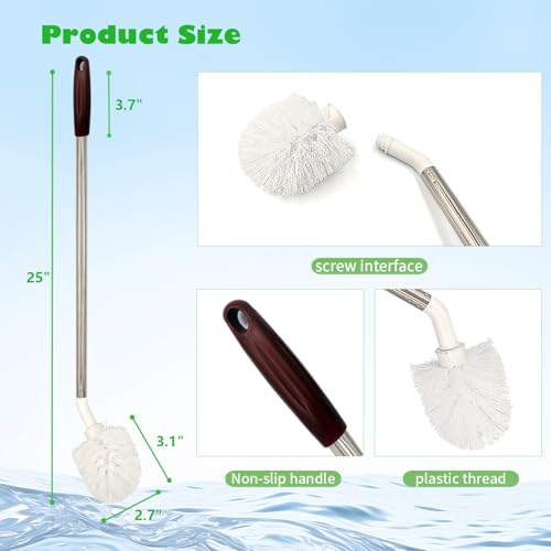 Extra Long Bottle Brush Set - 25 & 28 Inch Gallon Jug Cleaners