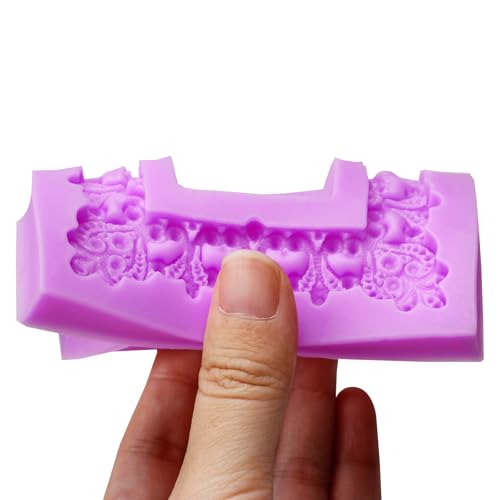 Silicone Picture Frame Molds Set - 2 Pack for Cake Decoration