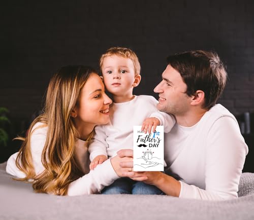 Happy 1st Father's Day Card - Heartwarming Gift for New Dads