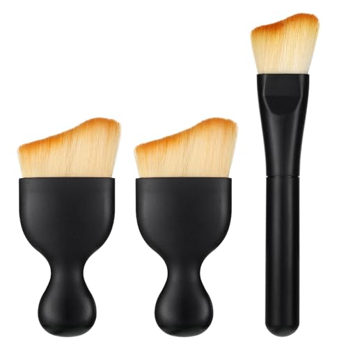 3-Piece Car Detailing Brush Set - Soft Microfiber Dust Brushes