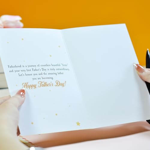 First Time Dad Father's Day Card with Envelope & Seal by BlinkWishes