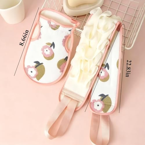 Korean Exfoliating Mitt and Back Scrubber Dual-Sided Body Bath Sponge