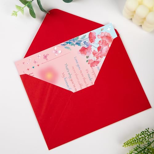 Happy Mother's Day Card with Envelope - 12x18 cm | Perfect for Mom