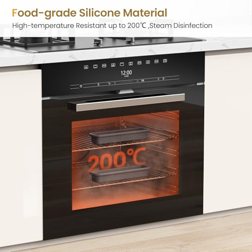 Silicone Drawer Organizer for Cutlery - 2 Pack, Heat-Resistant & Non-Slip