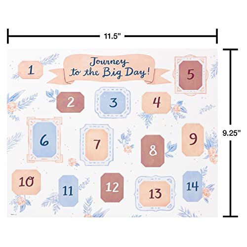 Wedding Countdown Calendar by American Greetings - 14-Day Bridal Shower Gift