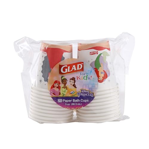 Disney Princess Disposable Mini Bath Cups - 3 Oz, 20 Count