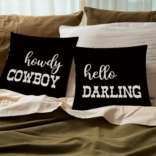 Western Throw Pillow Cover, 20" x 12" Rectangular Cowboy Decor by PUHEI